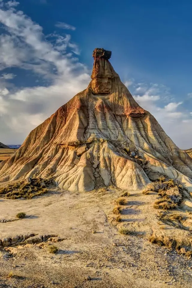 Castildetierra, in the Bardenas Reales desert, northern Spain